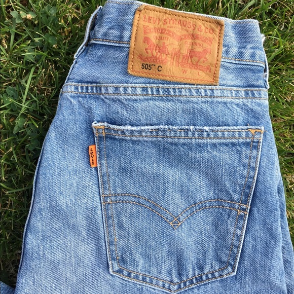 Levi's Denim - Vintage look orange tab Levi’s 505C boyfriend jean
